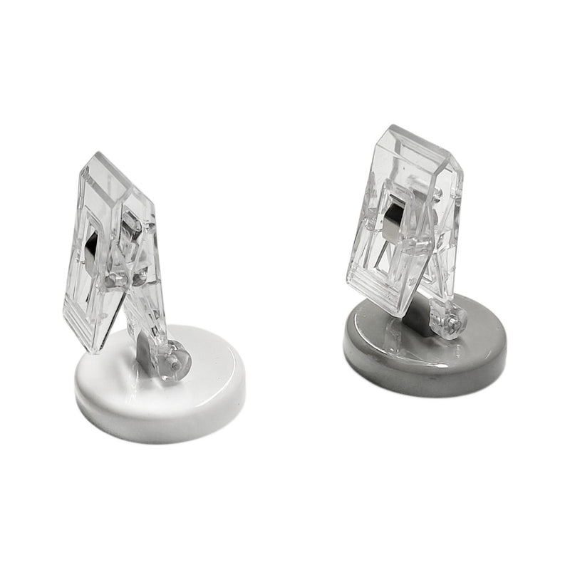 Acrylic Clip Hanging Magnet - Grey | White