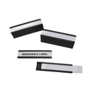 Magnetic Label C-Channel - 50mm x 12.5mm - Includes Blank Label Insert & Plastic Cover