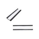 Magnetic Label C-Channel - 50mm x 12.5mm - Includes Blank Label Insert & Plastic Cover