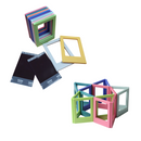 10pc Magnetic Fridge Photo Frames - Mixed Colours