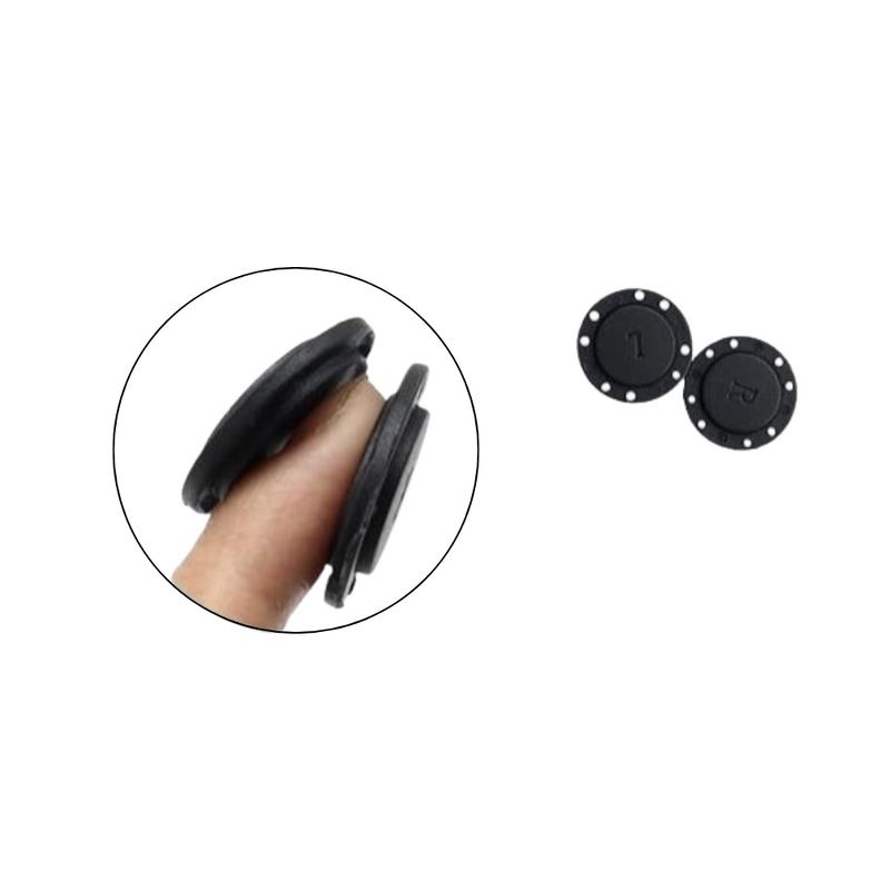 22mm Stitchable Plastic Magnetic Buttons - Matched Pair