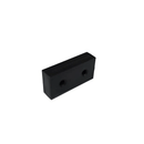 40mm x 20mm x 10mm Block - Twin Double Sided Countersunk Holes 4.2mm/8.4mm - Plastic Coated