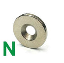 OD 15 x ID 4.2 x 2mm thick Countersunk Hole NORTH  (Rare Earth)