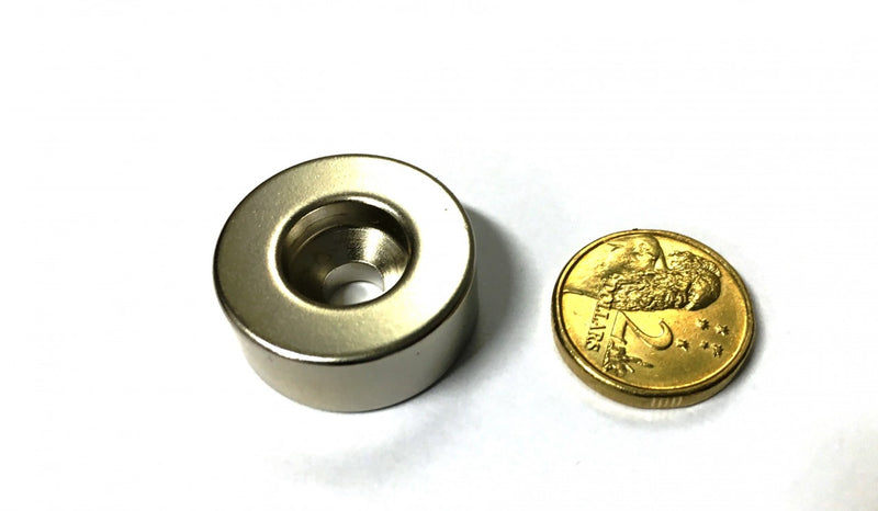 OD 25 x ID 6 x 10mm Countersunk Ring (Rare Earth)