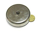 60mm x 15mm Pot with 8.5mm Hole (Rare Earth)