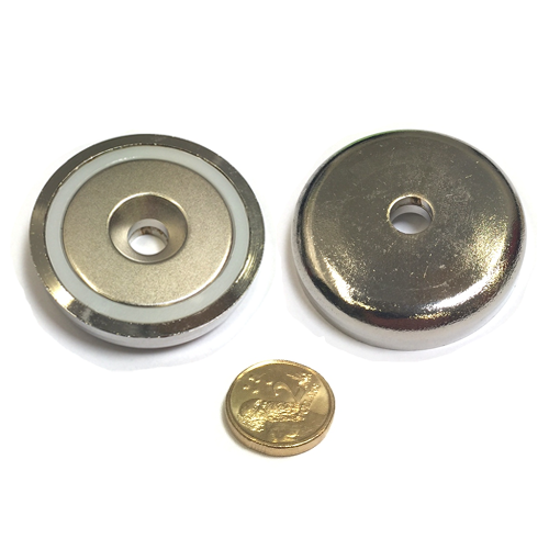48mm x 11.5mm Pot with 8.5mm Countersunk Hole (Rare Earth)