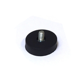 22mm x 6mm Rubber Pot Magnet | M4 x 6mm External Thread (Rare Earth)