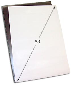 A3 x 0.9mm White Gloss (Oversize A3)