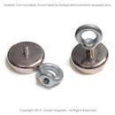 60 x  15mm Pot with 8mm Thread & 13mm Boss (Rare Earth)