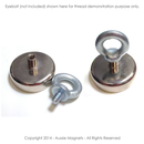 60mm x 15mm Pot with 12.5mm Post & Hook (Rare Earth)